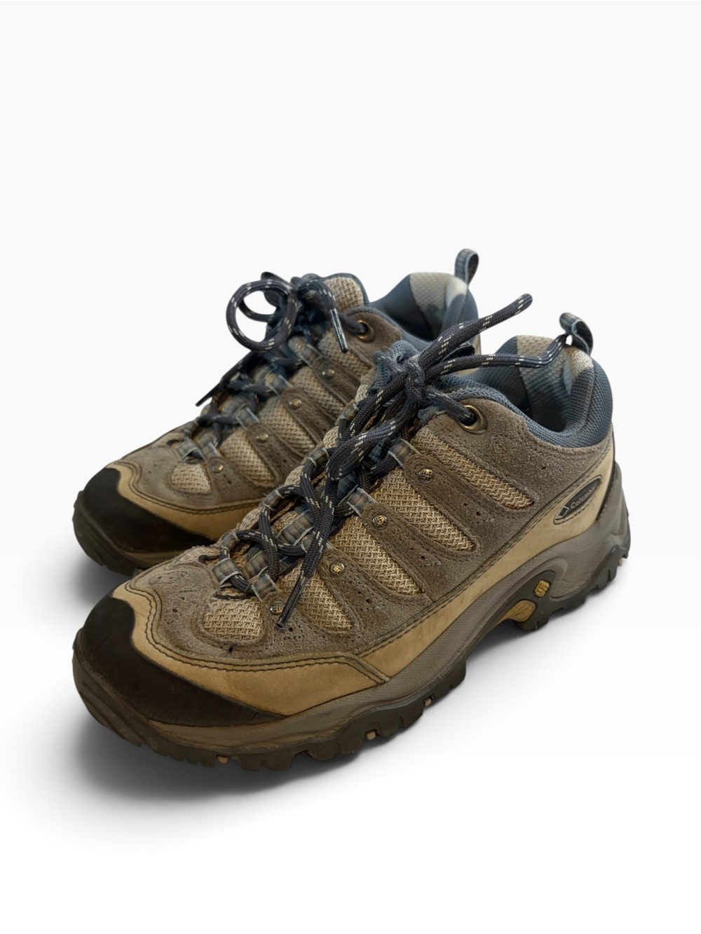 Columbia Sawtooth Women’s 8.5 Brown Suede Hiking Trail Shoes Outdoor